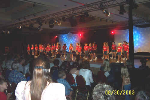 Brittany Gordon in the Jr. Pre-teen Finale at the 2003 Wash. State National American Miss Pageant