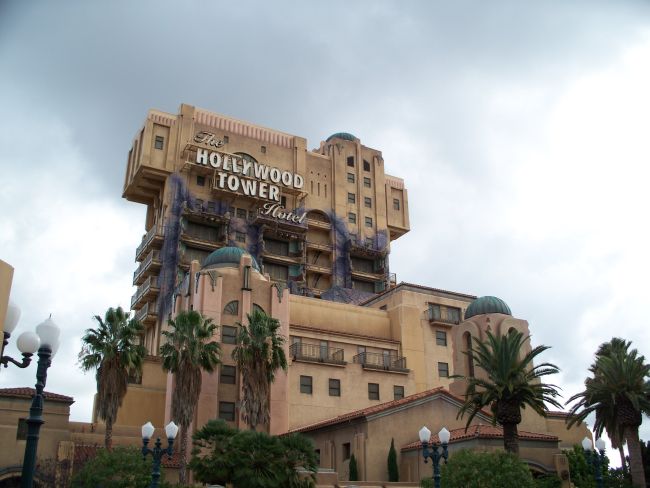 Brittany likes the Hollywood Terror Hotel ride at Disney's California Adventure
