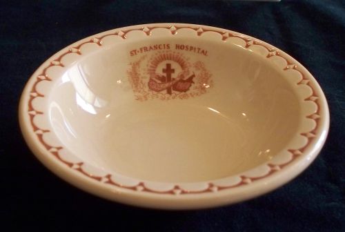 Syracuse China, St Francis Hospital bowl from the Buster
House Tea Room gift shop