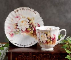 Life is Like a Cup of Tea Cup/saucer